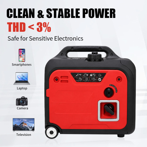 Generador inversor de gasolina silencioso portátil de 3,5 kW