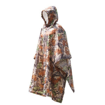 Multi-Use Rain Poncho 83"X55"/XL 3-in-1 Raincoat (Ground Sheet, Shelters, Poncho)