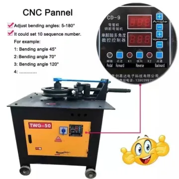 Hydraulic Automatic CNC Pipe Bender WG 26/38/51/76 for SS Square Steel and Metal Rolling