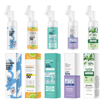 Wholesale 150ml Natural Mild Formula Face Skin Care Cleansing Mousse for Oil Control and Pore Shrink