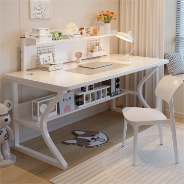Weißer Bürostisch für Home Office: Neue Design -Büro Computer Schreibtisch