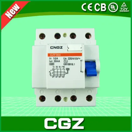 Hot selling high quality electromagnetic leakage protector with 4p