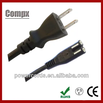 125V Japan PSE JIS 8303 2 pin plug