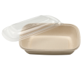 Bio sockerrör Bagasse Container Lunch Box Plastlock