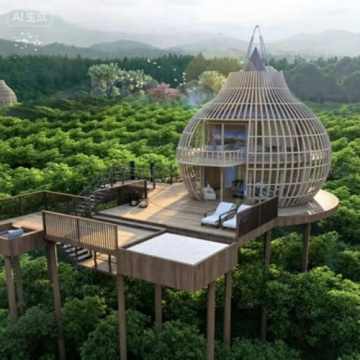 Birdcage Oasis: Mobile Glamping Pod with Panoramic Views
