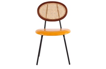 Custom-made Rattan Dining Chairs Nordic European Style Designer Retro Rattan Wood Dining Chairs
