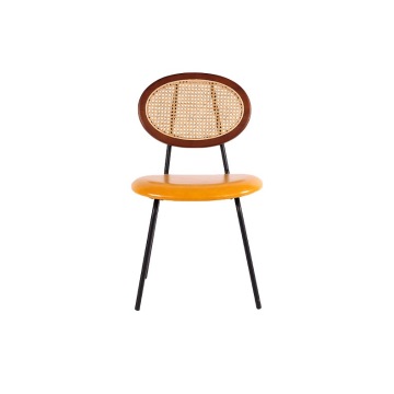 Custom-made Rattan Dining Chairs Nordic European Style Designer Retro Rattan Wood Dining Chairs