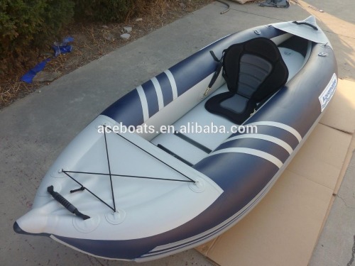 Fashion PVC inflatable kayak and canoes with paddle and pump for fishing!