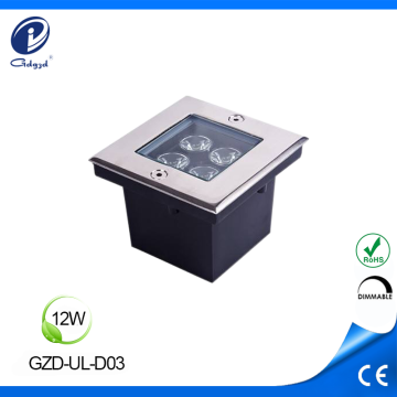 Recessed ground lighting 12W inground buried light