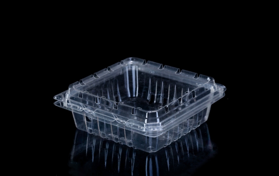 Transparent vegetables clamshell box