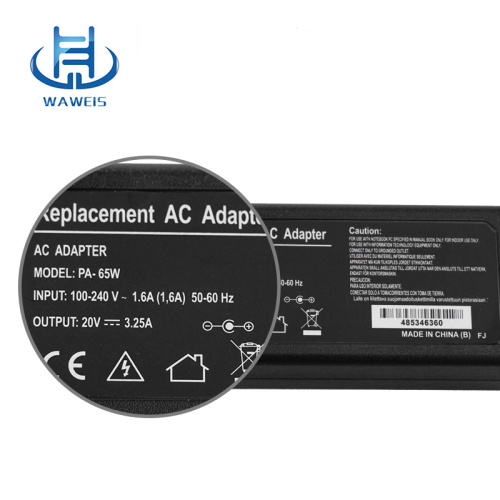65W 20V 3.25A AC Adapter Switch Power Supply
