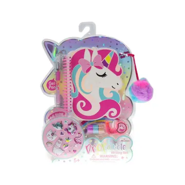 High Quality Pink Unicorn Llama School Stationery Sets for Girls