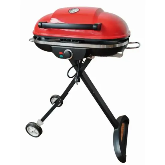 Vertical Barbecue Grill Tabletop Camping Portable Folding Electric BBQ Grill with Removable Stand