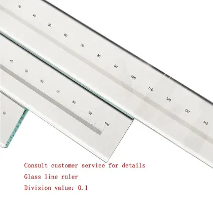 High Accuracy Precision Inspecting Ruler Cross Calibration Glass Ruler