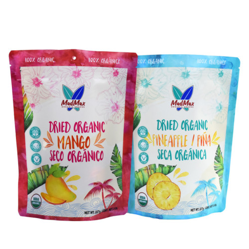 wholesale sustainable standup food pouches packaging for snacks