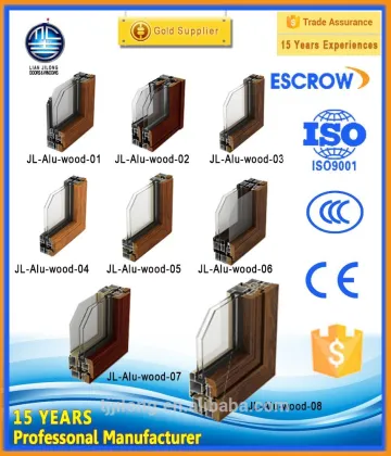 Solid Wood And Aluminum Composite Window Open Inward Thickness 70mm