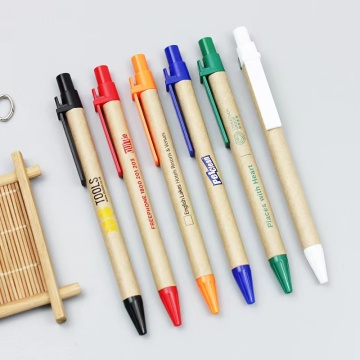 Eco Friendly Biodegradable Handmade Kraft Paper Ballpoint Pen