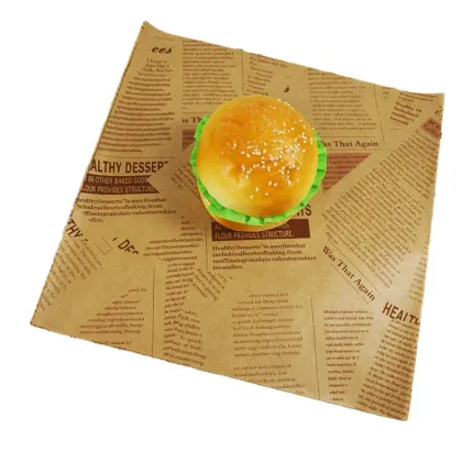 Custom Printed Food Grade Greaseproof Sandwich Patty Burger Paper - Burger Wrapping & Food Wrapping Solutions