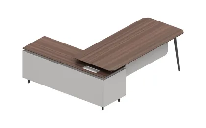 Oak Extendable Corner Office Tables and Deaks