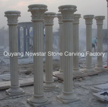 Building Material Handcraft Stone Granite Columns for Home Decoration