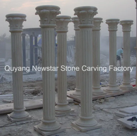 Building Material Handcraft Stone Granite Columns for Home Decoration