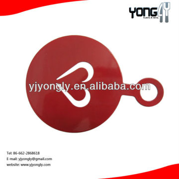 Heart shape stainless steel cake decorating stencils with many patterns