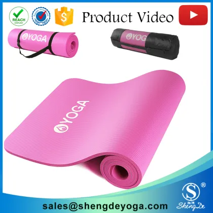 Gold Supply High Quality NBR Yoga Mat With Strap