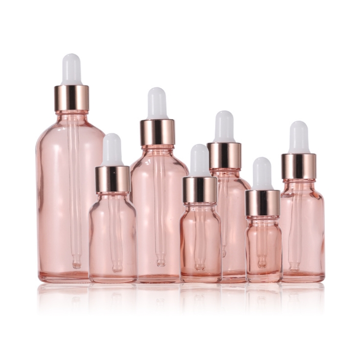 Rose Gold Tropper Glasflasche Pink Tropfenflaschen