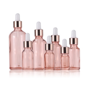 Rose Gold Dropper Glass Bottle Pink Droplet Bottles