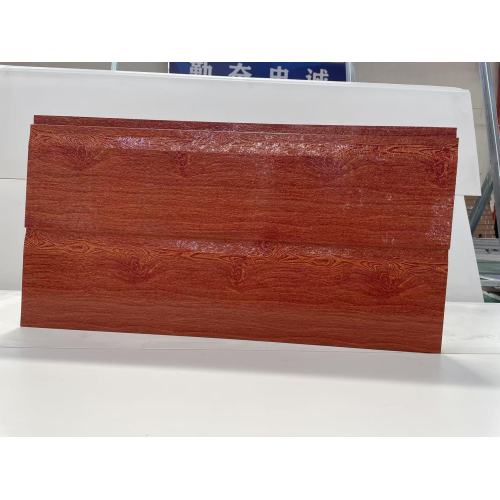 Reddish Brown Bark Pattern Metal Carved Board Exterior Wall Insulation Decorative Board