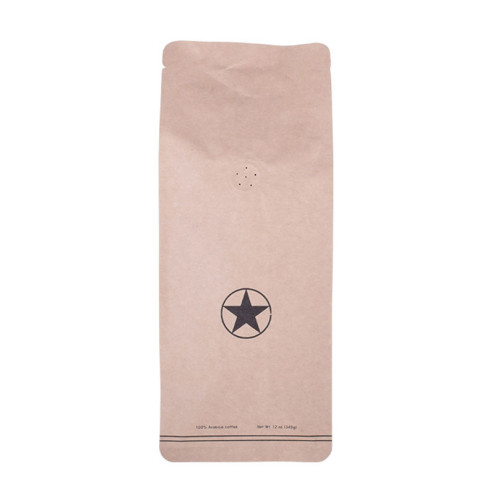 Koffieverpakking Recyclebare witte tin tie -tassen