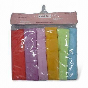100% Cotton Plain Flannel Cloth Diapers, Soft, Suitable for Baby, Various Colors are Available