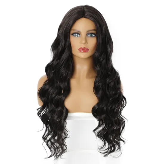 Plucked Hairlinde Wavy Cheap High Quality For Black Women Heat Resistant Hair Extension Lacefront Synthetic Wigs