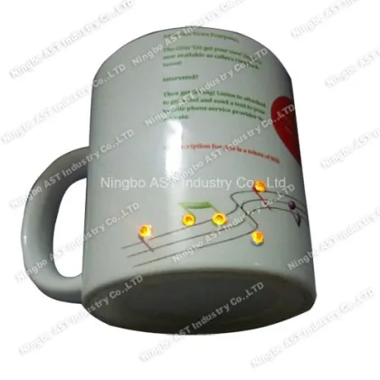 Color changing mugs Christmas themed Music Mug