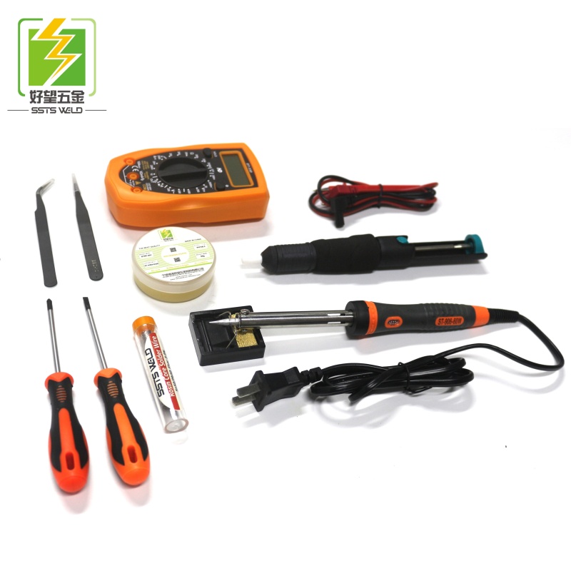 16-in-1 Soldering Iron Kit: Comprehensive Welding Tools Set with Adjustable 60W Electric Soldering Irons