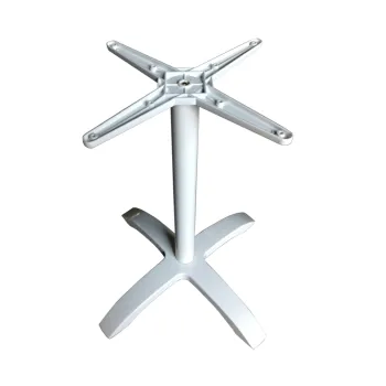 Popular Outdoor Furniture Four Feet Flat White Chinese Cast Aluminum Table Base