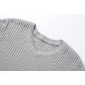 Men's Knitted Slim Fit Striped V-neck Pullover