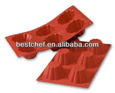 6 briochette pastry baking moulds