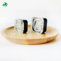 1-9 mm barattolo di concentrato quadrato bianco o nero solido