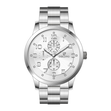 Rellotge d’acer inoxidable de l’home de Quartz Dummy Chronograph Style Man