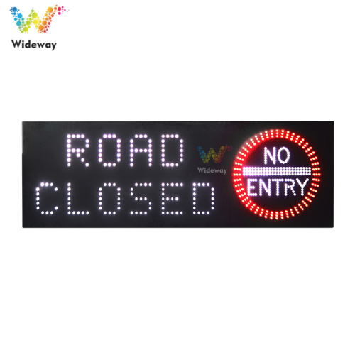 Mountain Road Aluminum LED Solar Warning Traffic Sign