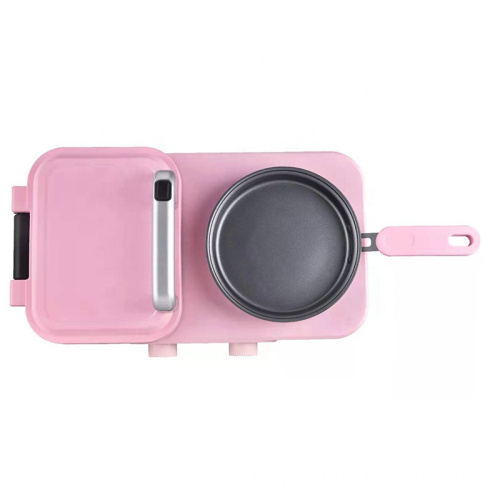 2-in-1 Multifunctional Breakfast Maker with Sandwich Plates, Frying Pan, and Cooking Pot