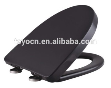 Black color plastic wc seat cover for black color toilet