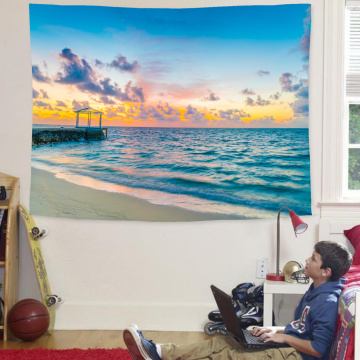 Beach dust proof decorative tapestry