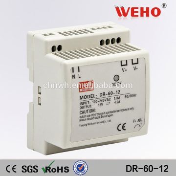 60W 12V CCTVスイッチ電源5A 12V DINレールスイッチ電源
