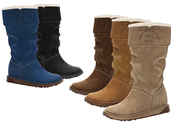 Womens Winter Snow Boots For Walking , Brown Eva + Tpr Outsole