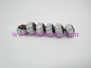 Faceted Flated Crystal Beads