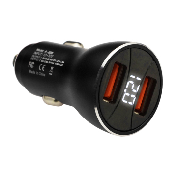 Free Shipping 1 Sample Transmitter Usb Car Charger Adapter 2 Port Usb Car Charger Custom Accept