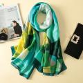 Imitation silk scarf sun block beach towel