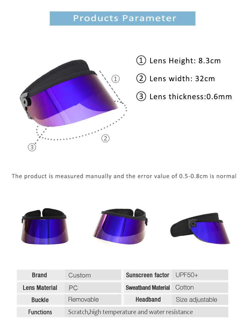 Purple Fashion Visor